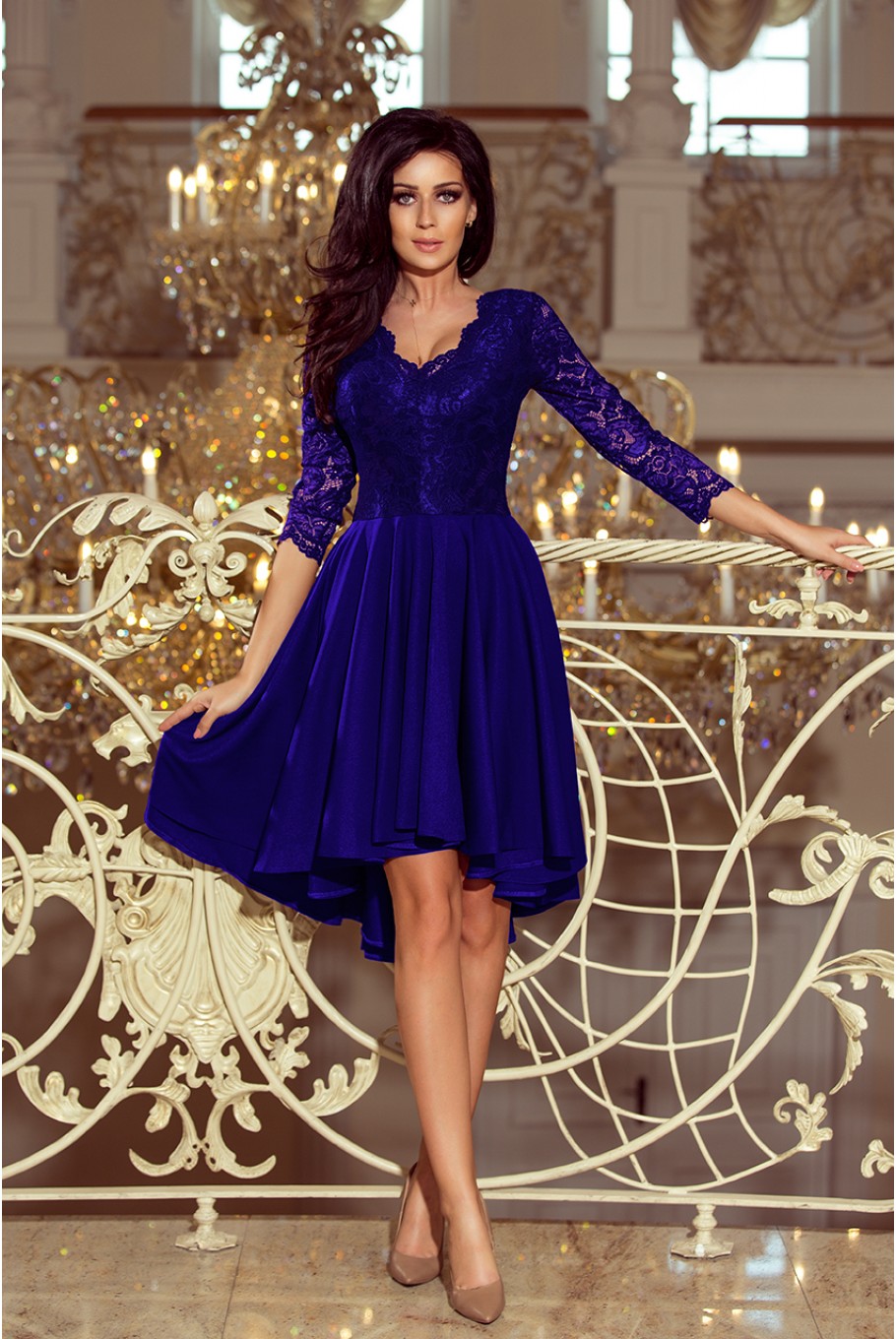 Nuante indraznete-Rochie de seara albastru regal